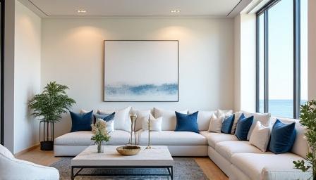 Luxury coastal interior design for new homeowners